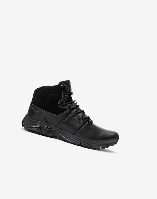 Fila Memory Breach Slip Resistant Shoe Bežná Shoes Black/Black/Blk | NIX-825340